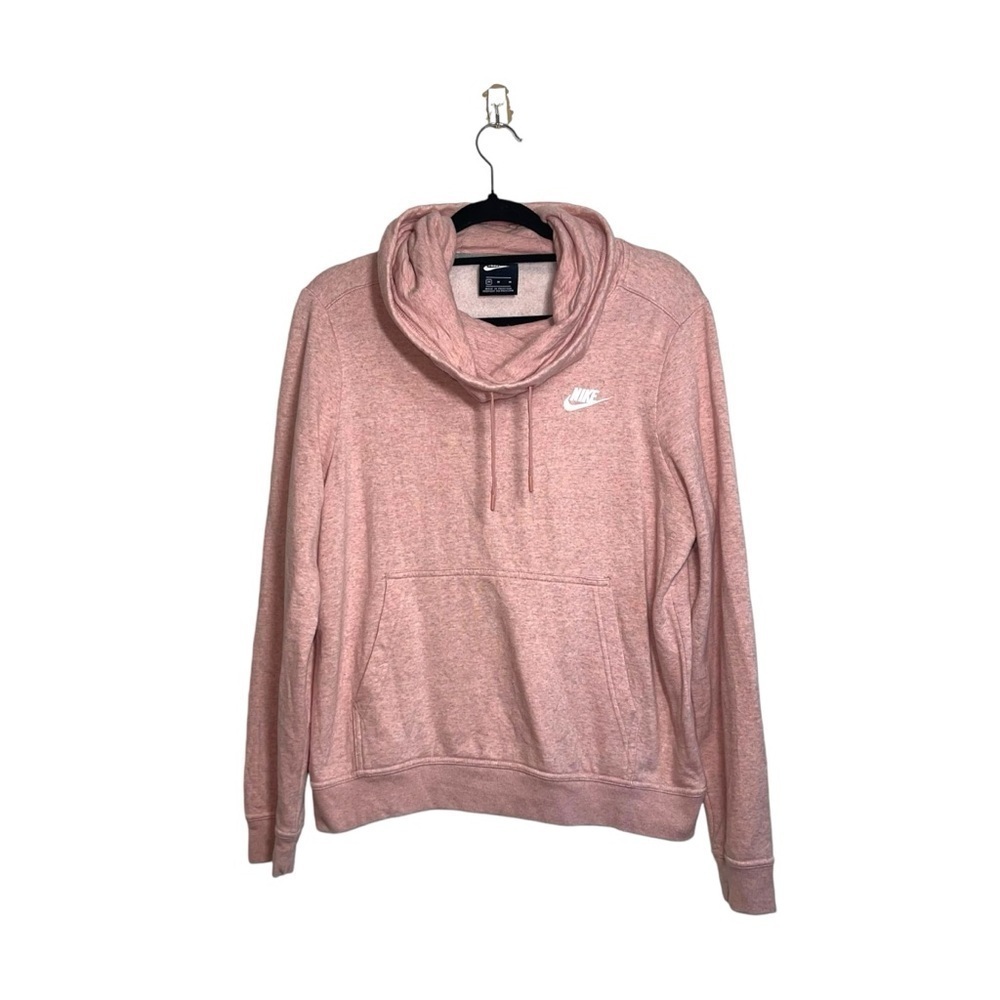 Nike Light Pink Funnel Cowl Neck Pullover Sweatshirt Medium Women’s